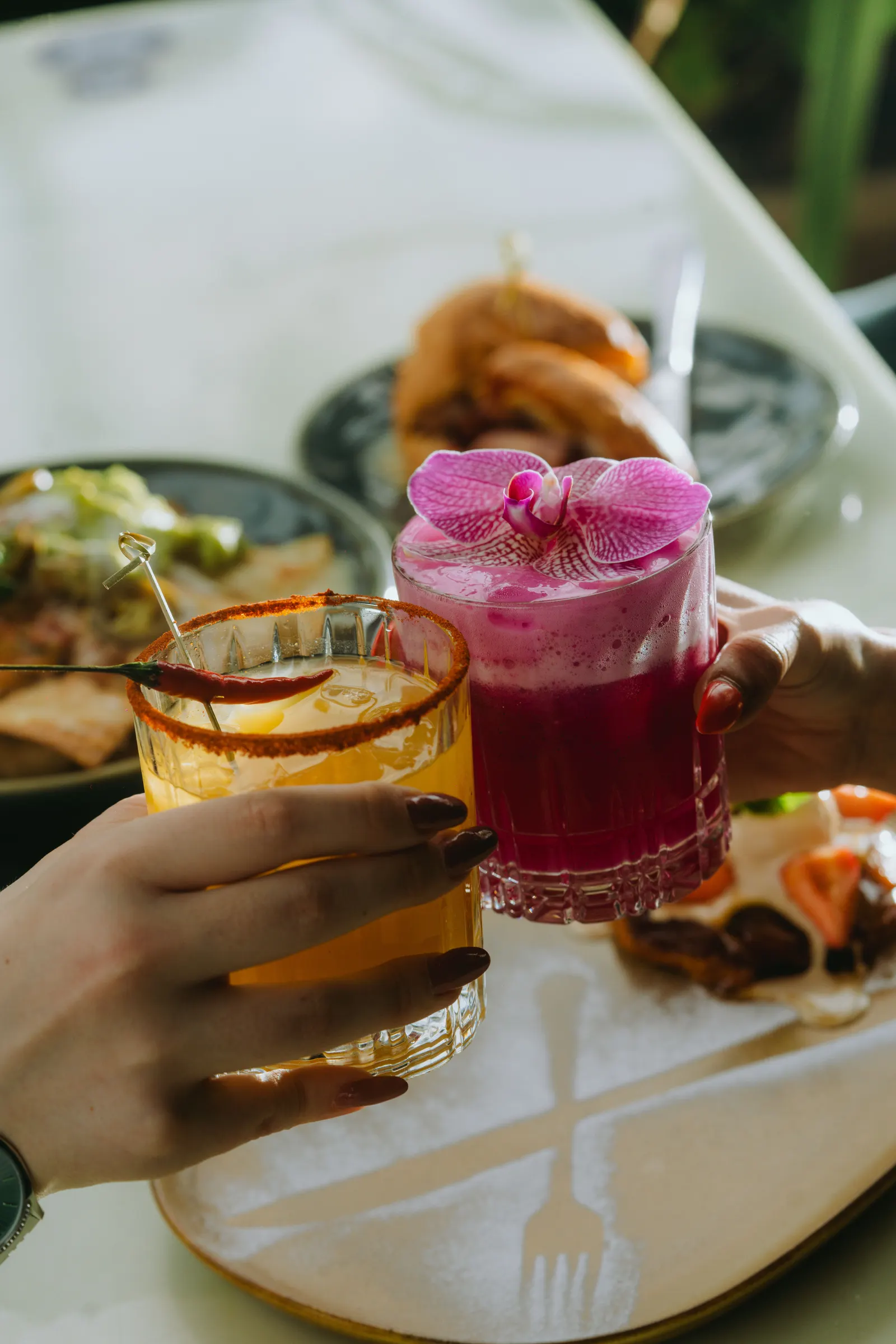 Cocktails at happy hour
