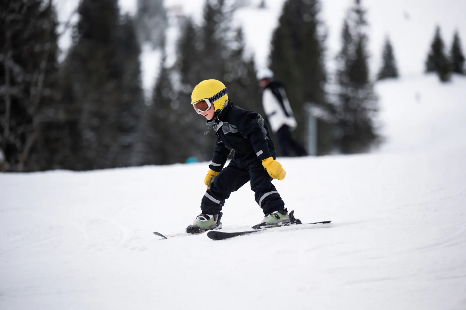 Child skiing
