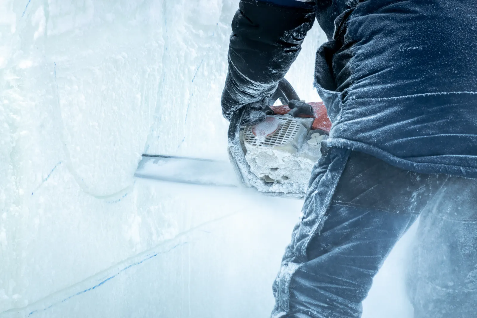 Ice Sculpture carving
