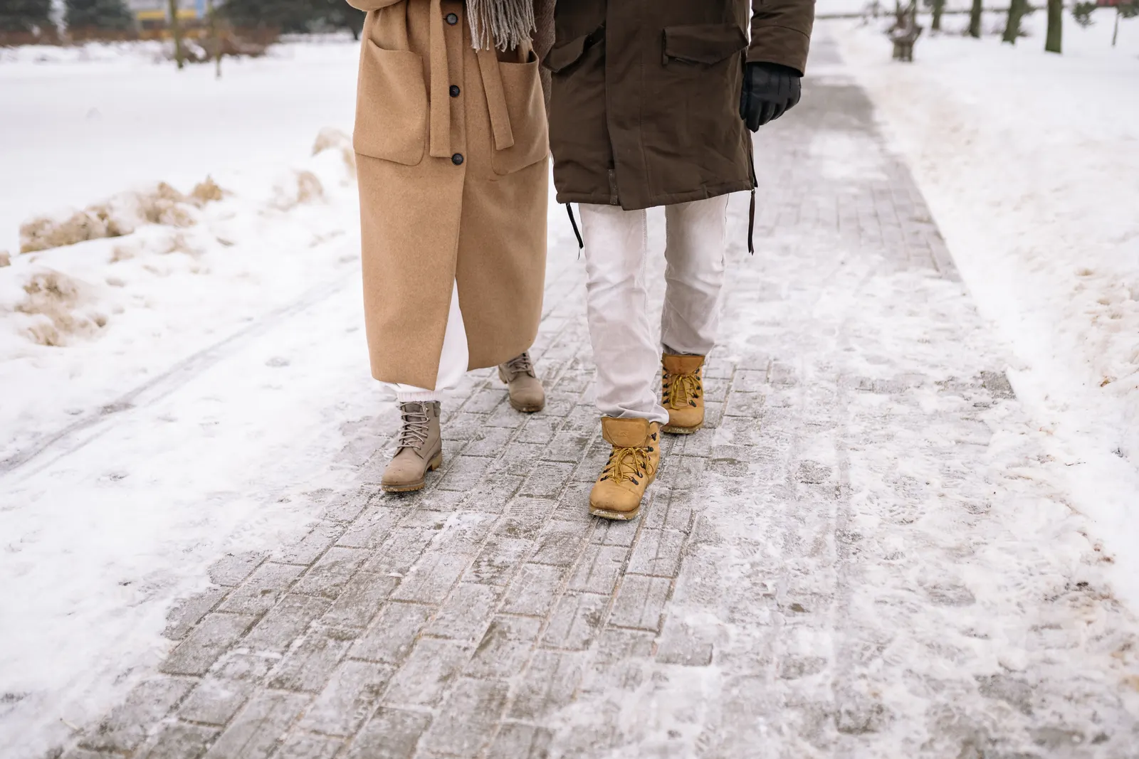 Walking in snow