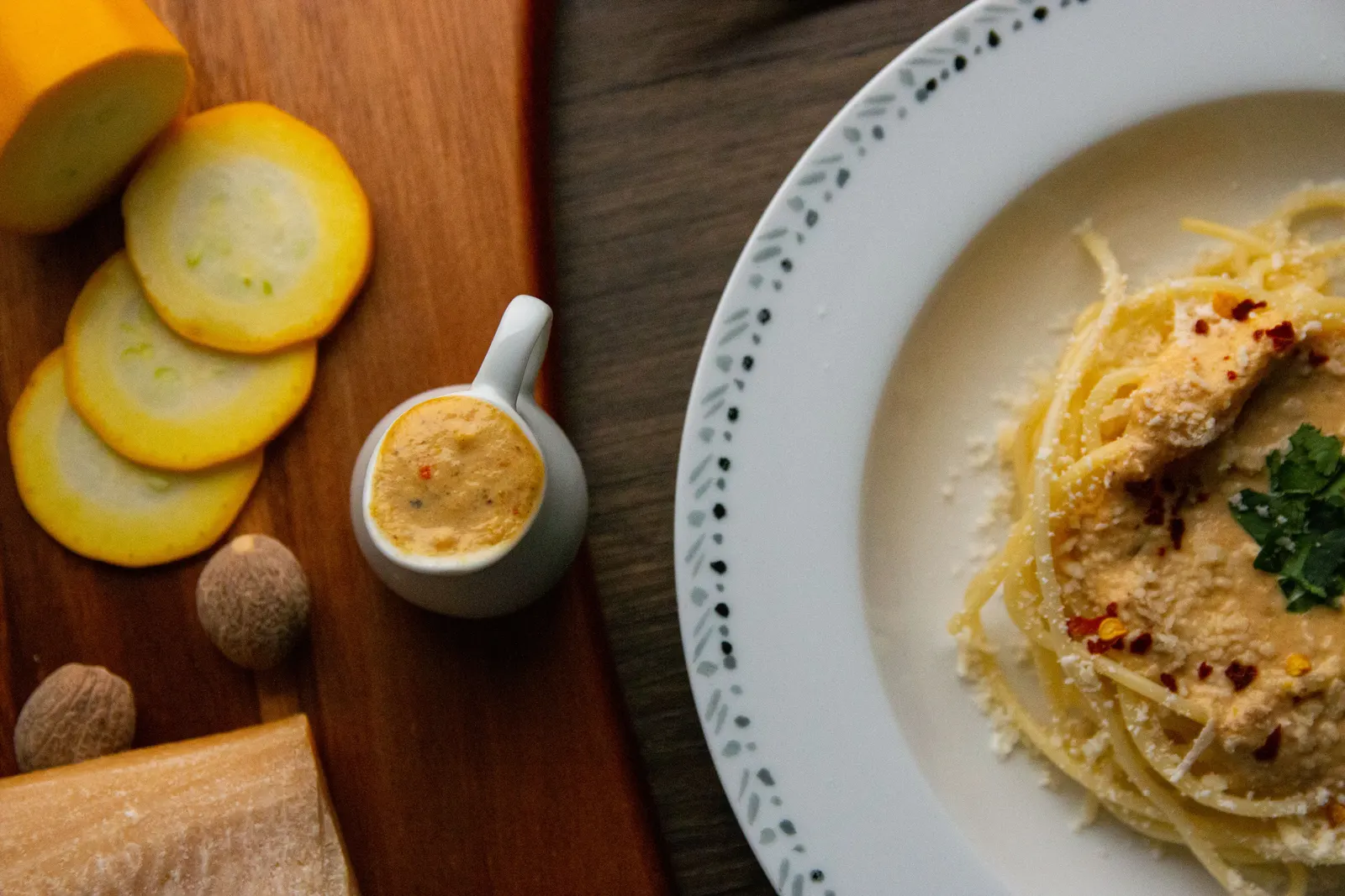 Carbonara dinner plate